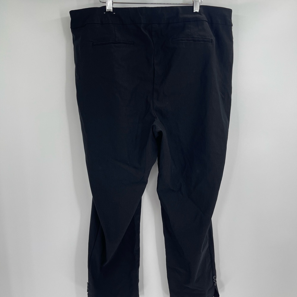 Chicos women’s pull on black rayon nylon spandex trousers pants size 4R size 20 - Picture 7 of 13
